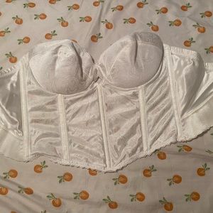 White vintage corset